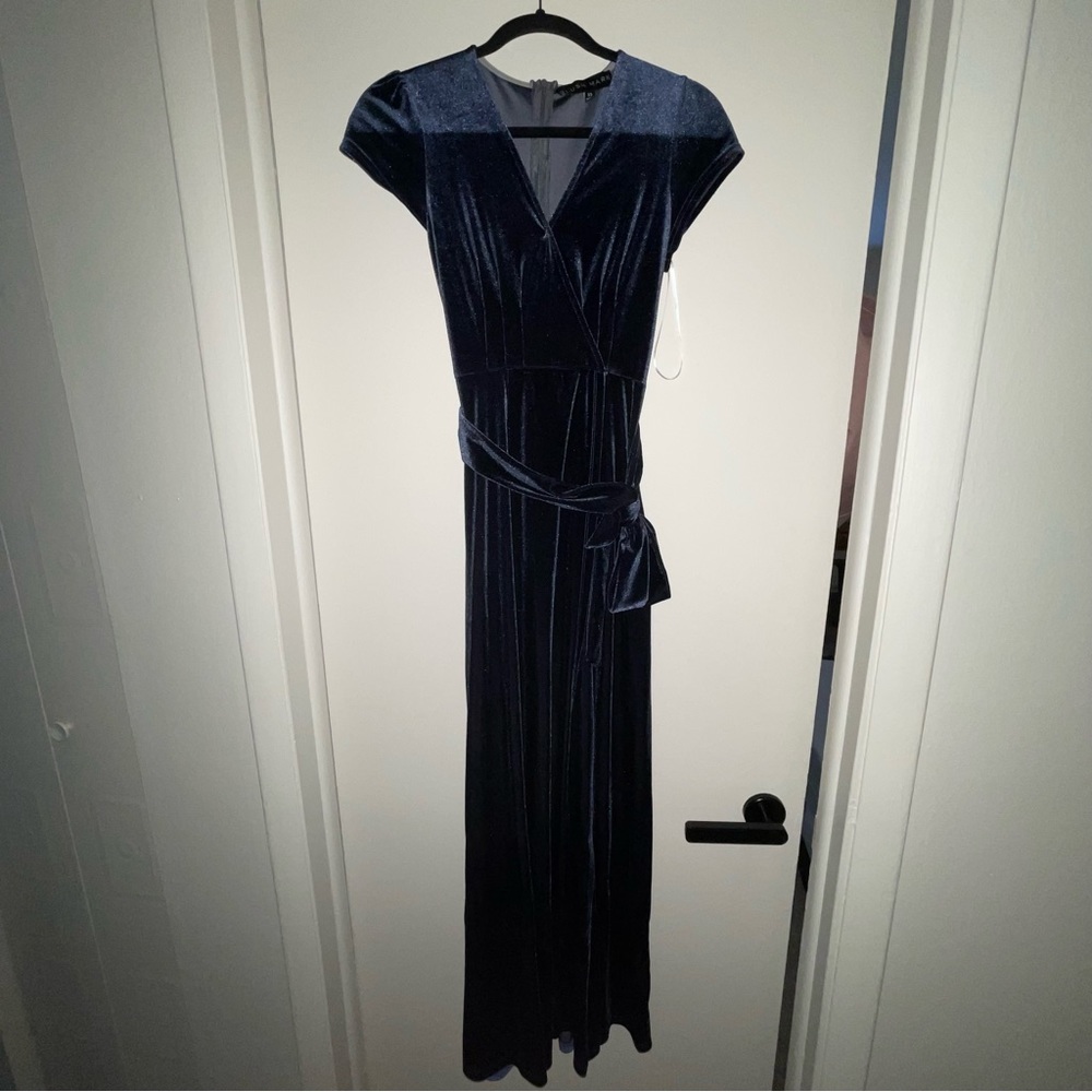 Velvet Wrap Dress